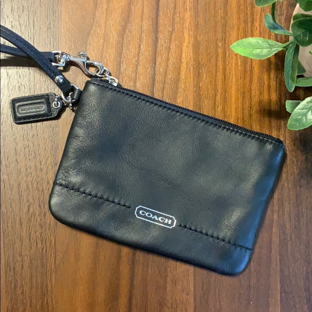 Coach Leather Wristlet
